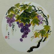 【精选画作】手绘国画玄关客厅卧室茶室小摆件-多子多福